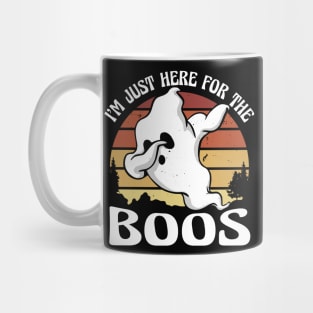 I'm Just Here for the Boos // Funny Dabbing Ghost Halloween Mug